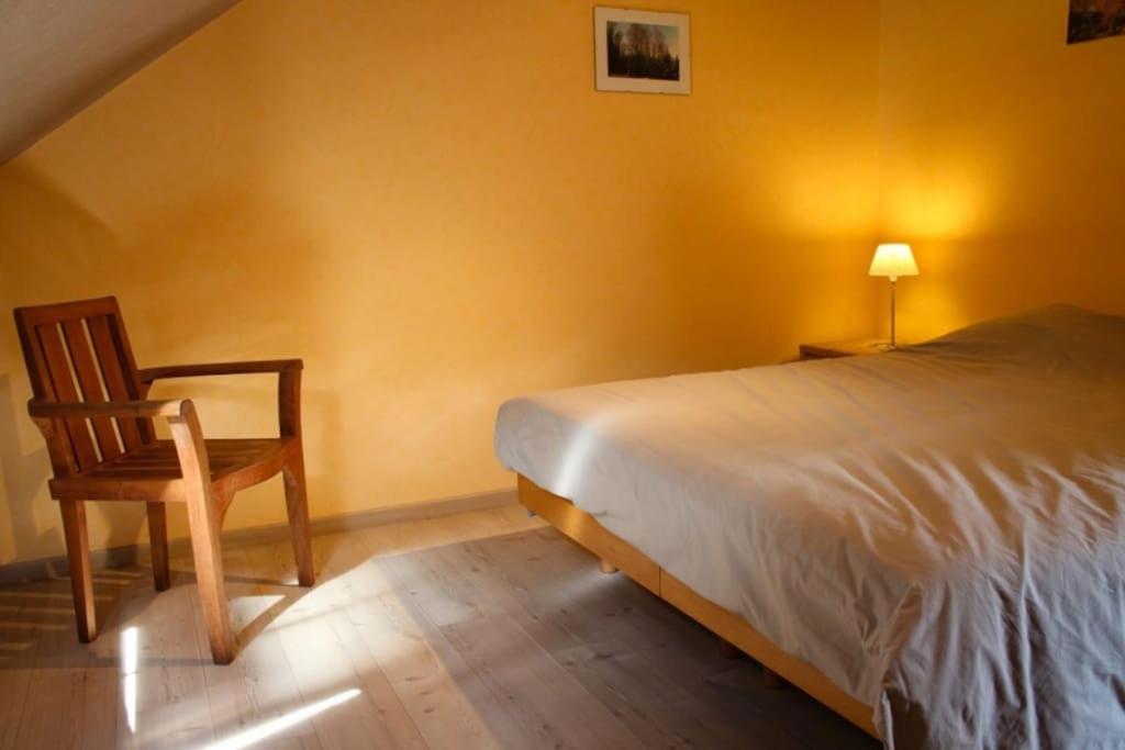 Postel nebo postele na pokoji v ubytování Gite La Chauve-souris Maxime