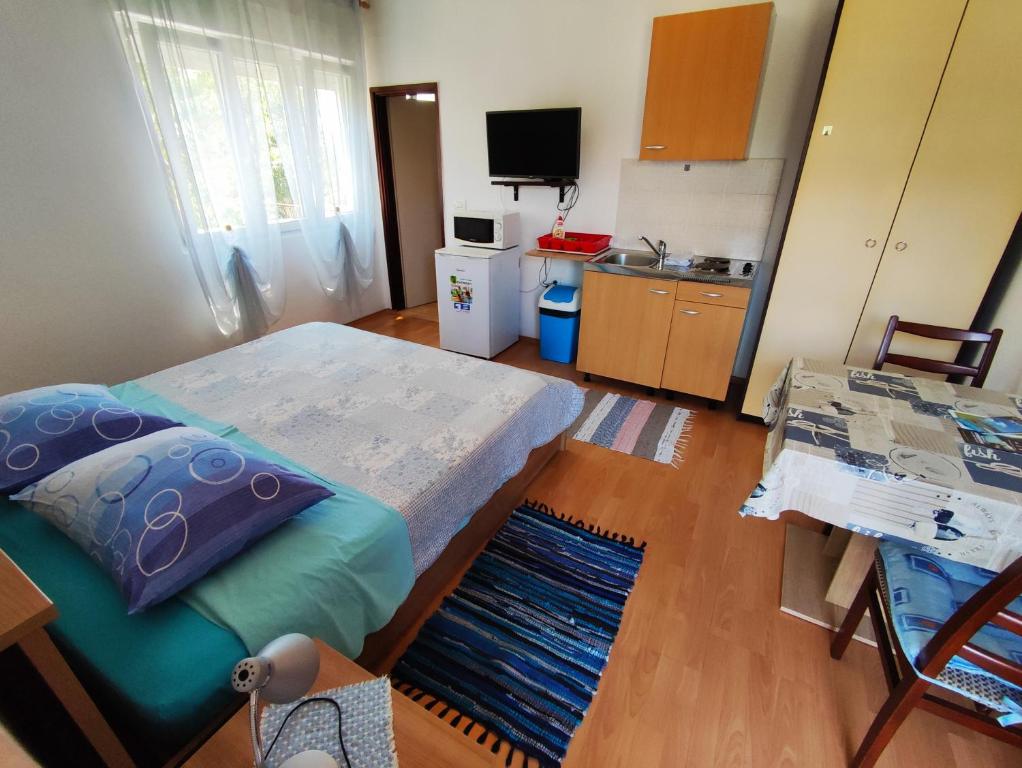 Kuchyňa alebo kuchynka v ubytovaní Apartmani David