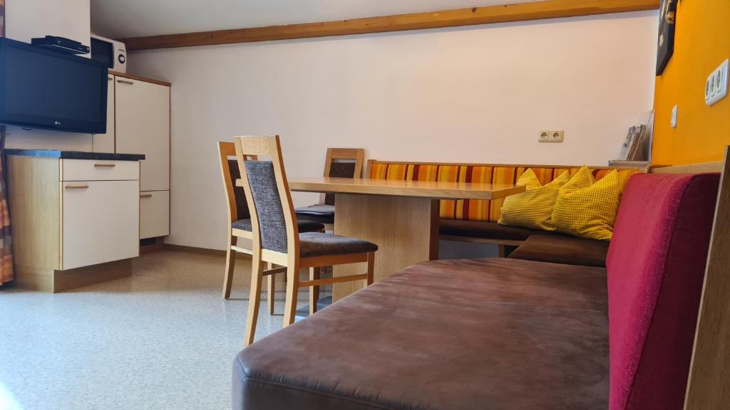 Kuchyň nebo kuchyňský kout v ubytování Apart Pfister