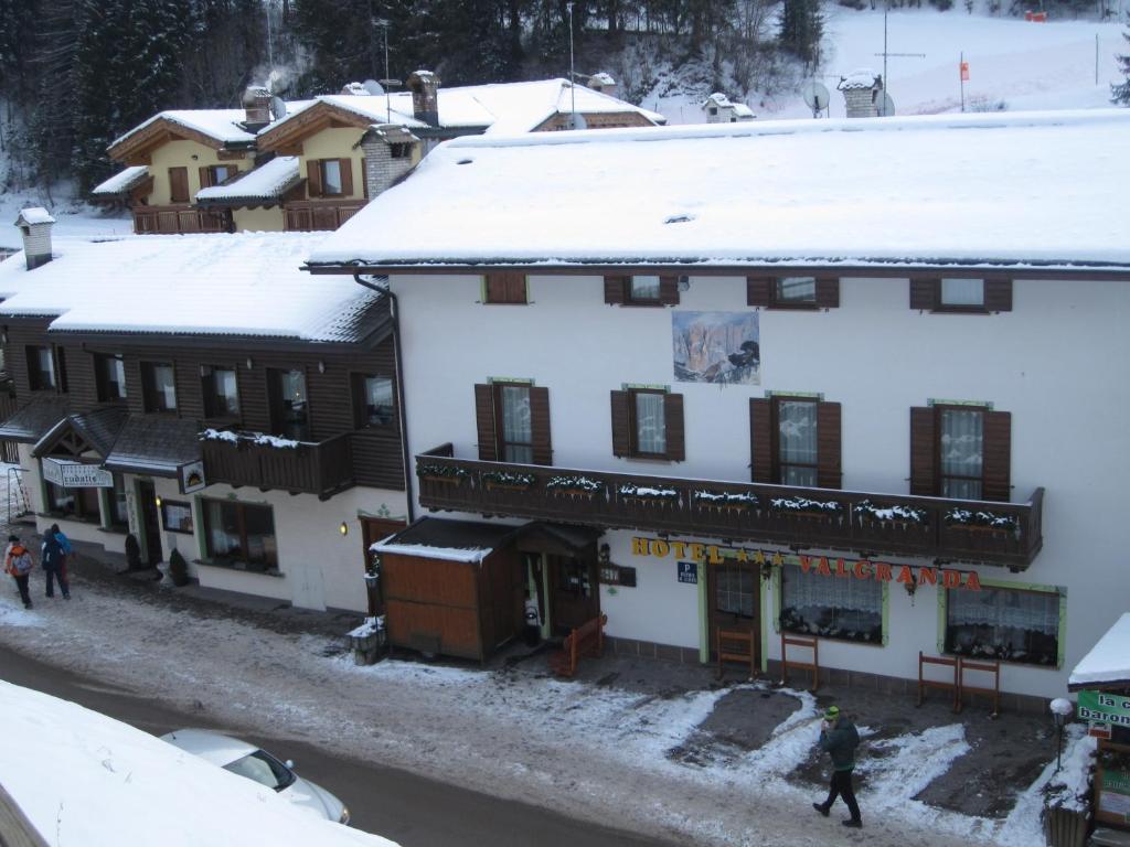 Albergo Valgranda v zimě