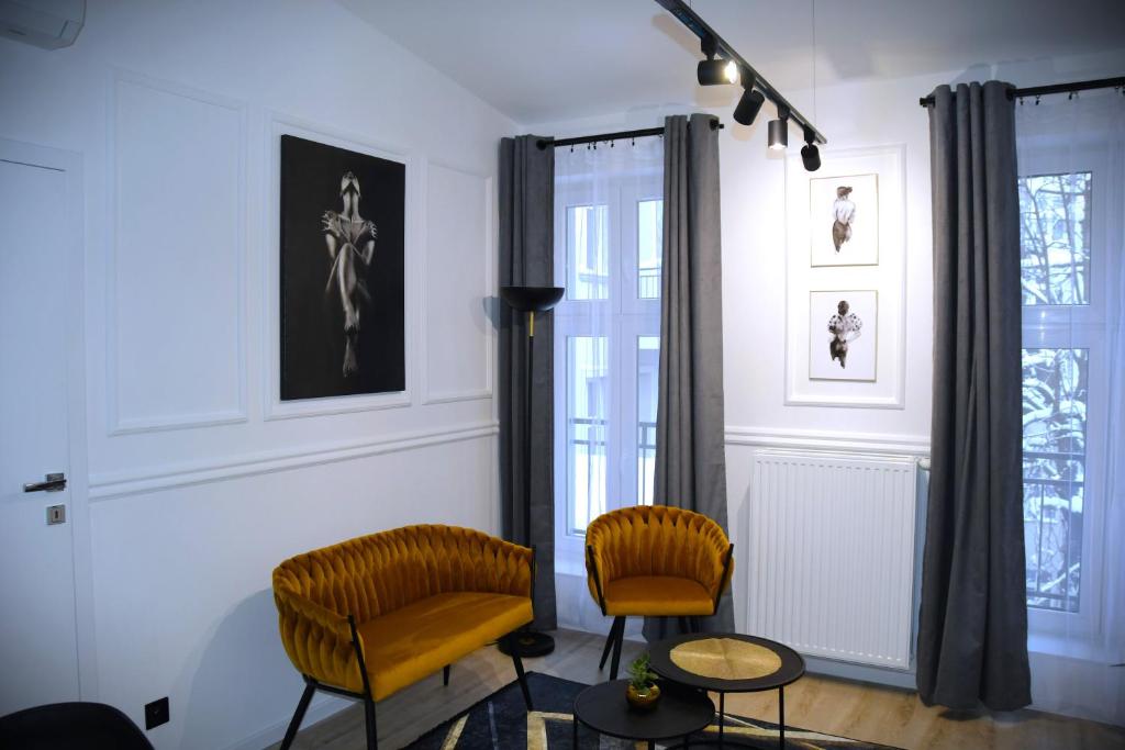 Posezení v ubytování M-Keys Apartments Kraków Old Town Kazimierz