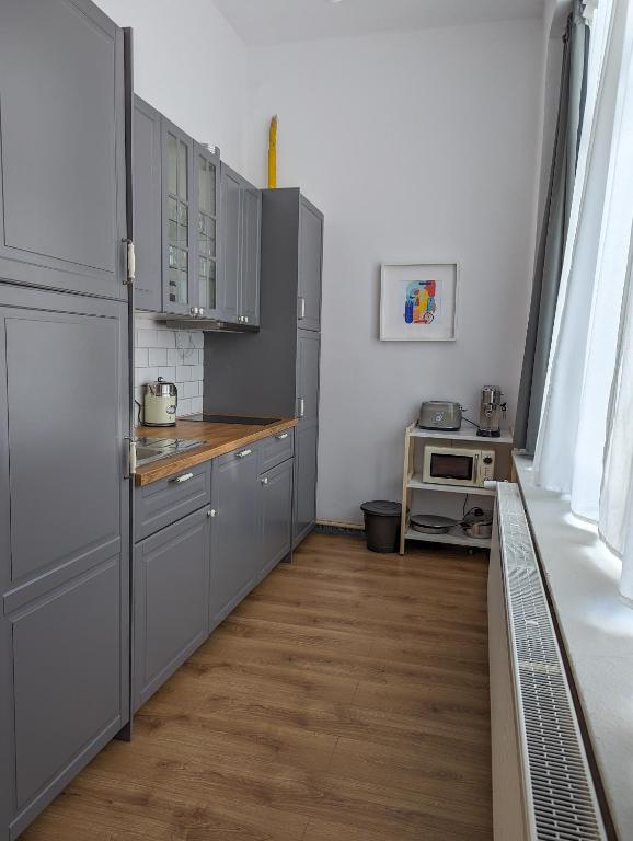 Kuchyň nebo kuchyňský kout v ubytování Apartmán VEJPRTY- Apartment WEIPERT