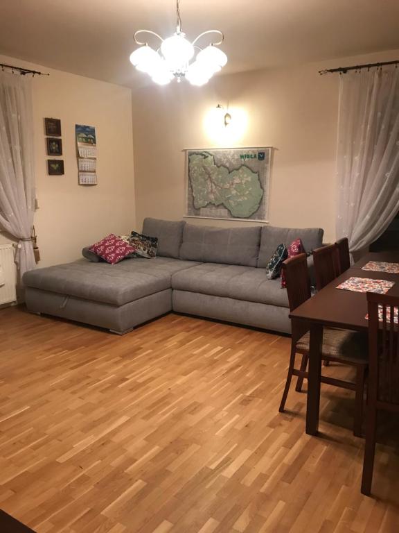 Posezení v ubytování Apartament Jawornik