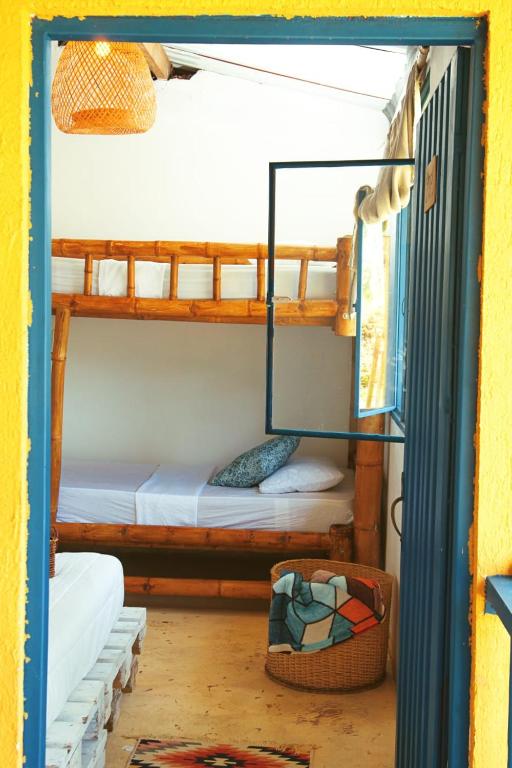Postel nebo postele na pokoji v ubytování Casa Mostaza-Ecolodge
