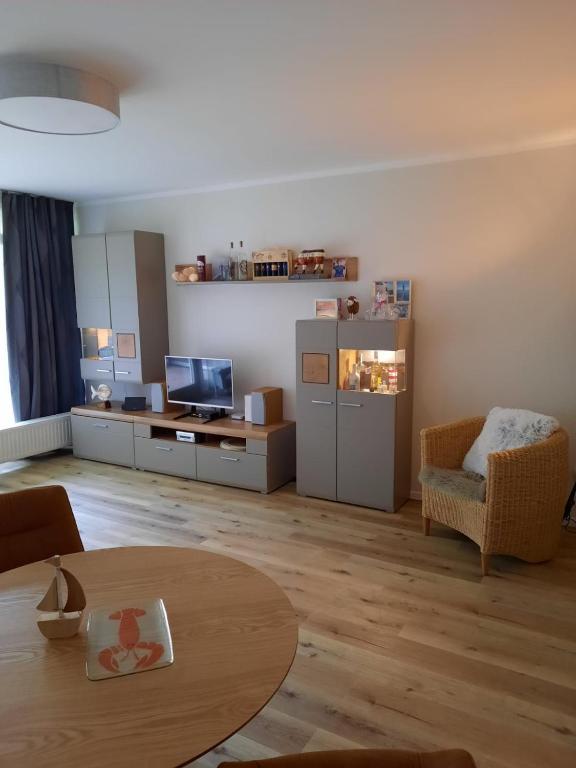 Posezení v ubytování Ferienwohnung Hansens
