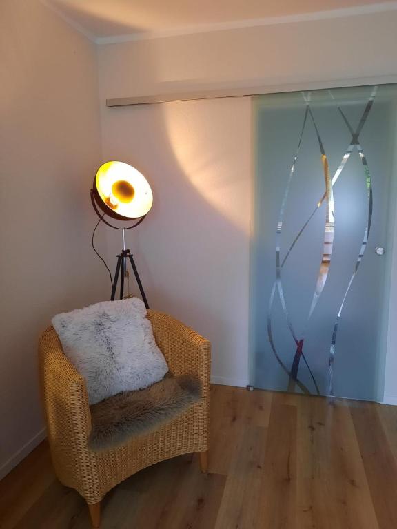Posezení v ubytování Ferienwohnung Hansens