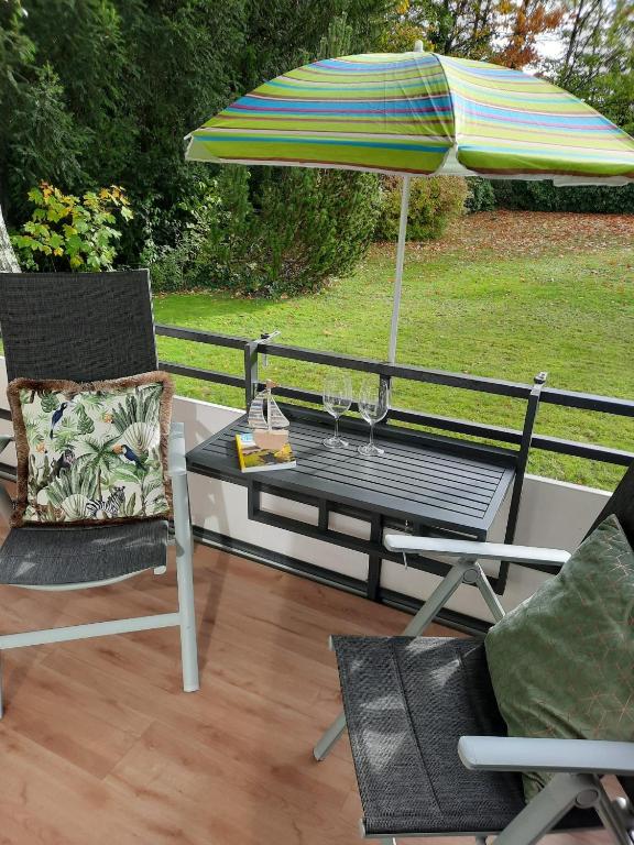 Zahrada ubytování Ferienwohnung Hansens