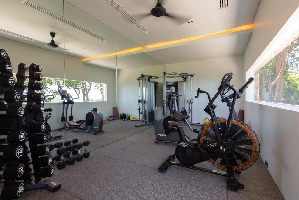 Fitness centrum a/nebo fitness zařízení v ubytování Villa Celadon