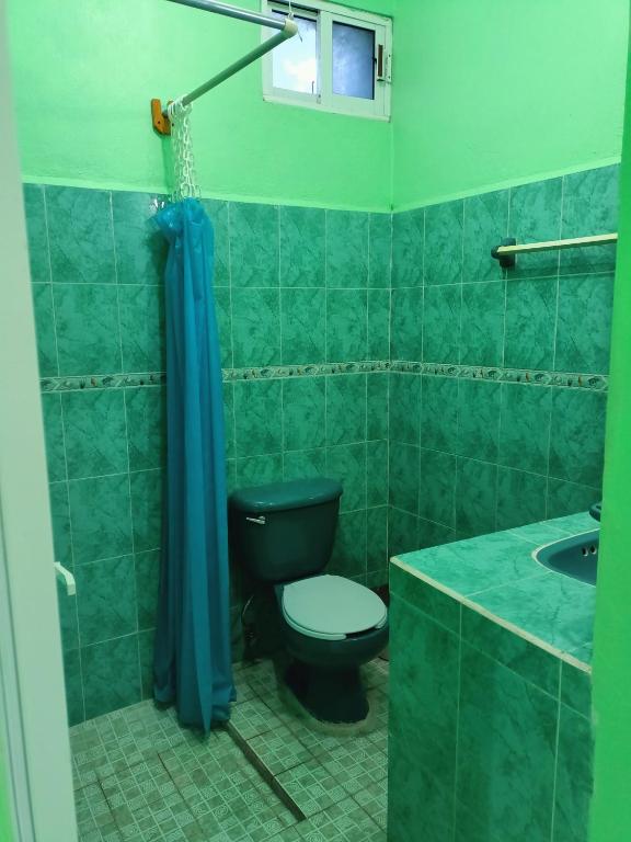 Koupelna v ubytování Casa Bonzay