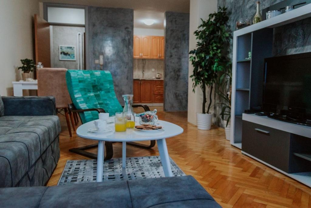 Posezení v ubytování Apartman David