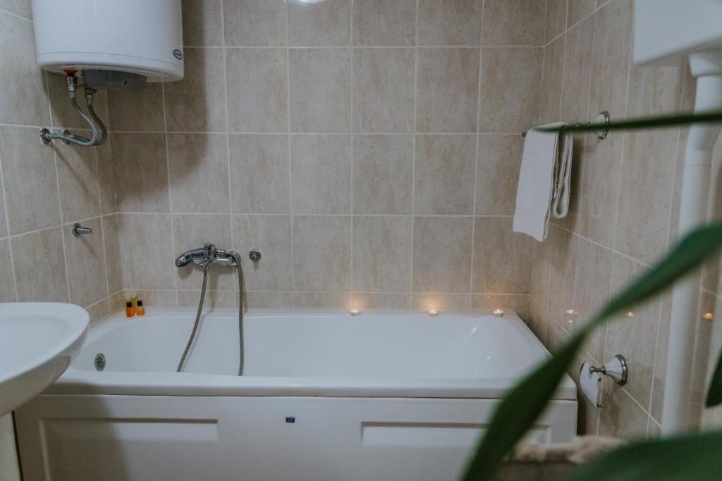 Koupelna v ubytování Apartman David