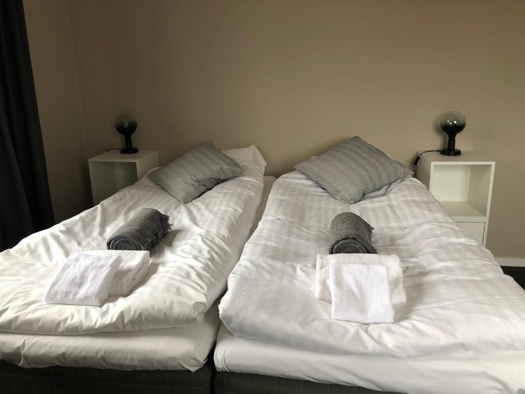 Postel nebo postele na pokoji v ubytování Morlanda B&B