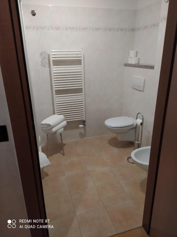 Koupelna v ubytování Hotel Breuil