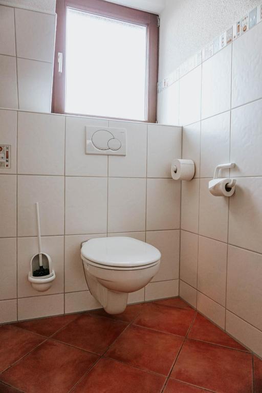 Koupelna v ubytování Gasthaus Hirsch