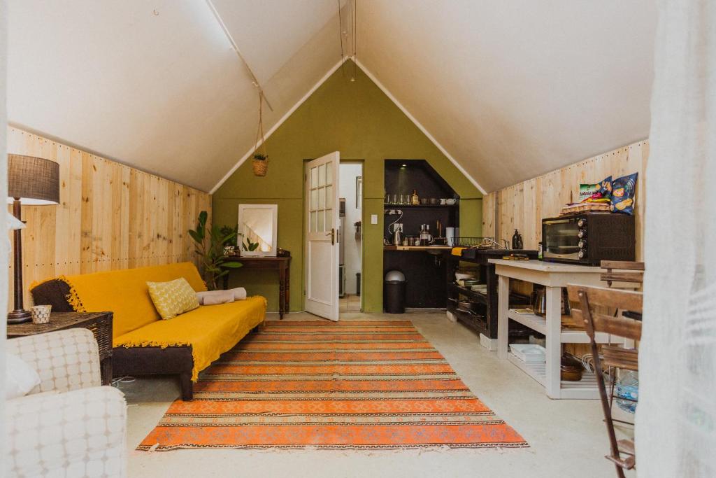 Kuchyň nebo kuchyňský kout v ubytování Southern Yurts