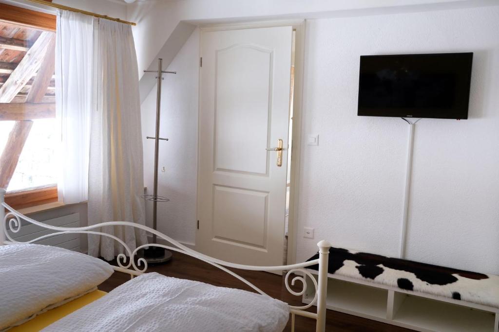 Postel nebo postele na pokoji v ubytování B&B Siglistorf