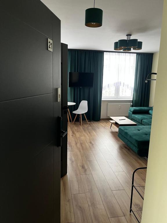 Posedenie v ubytovaní Komfortowy Apartament w centrum