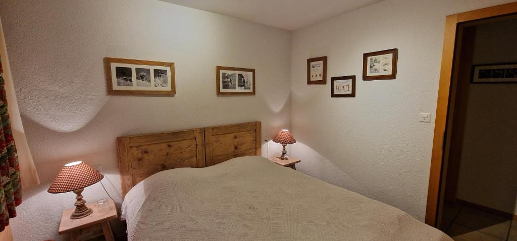 Postel nebo postele na pokoji v ubytování Chalet Casteol