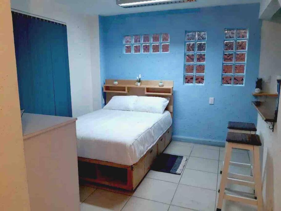 Krevet ili kreveti u jedinici u objektu Minidepartamento a 10min de Six Flags