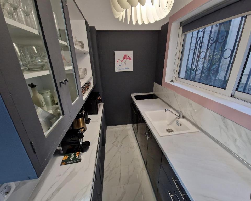 Łóżko lub łóżka w pokoju w obiekcie master1 seaside lux apartment