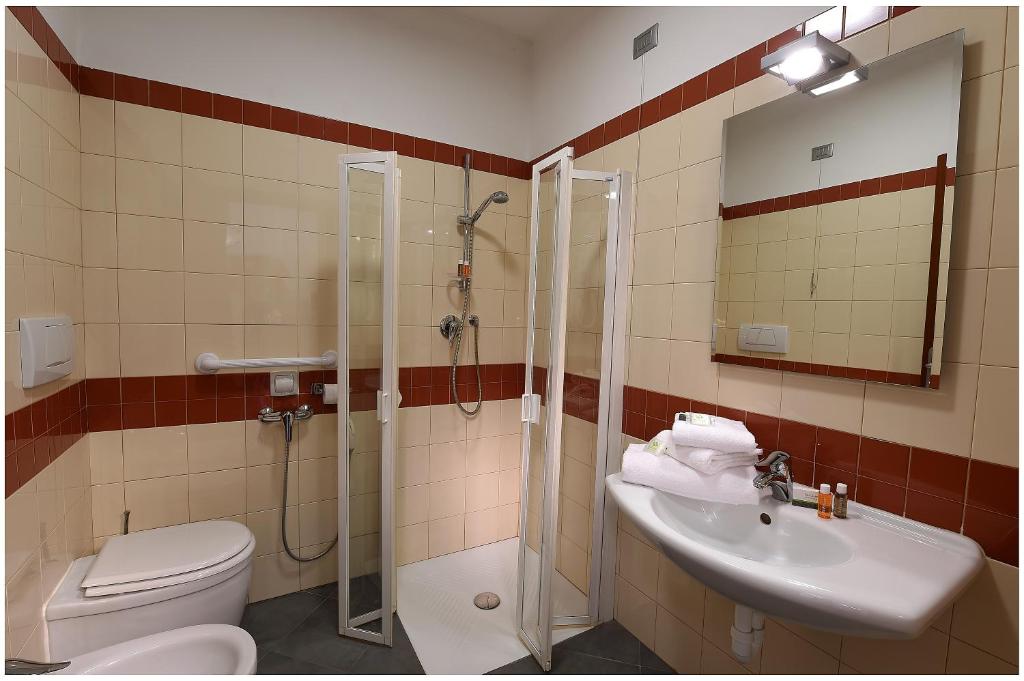 Koupelna v ubytování Hotel Rioverde