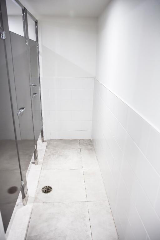 Koupelna v ubytování Auberge Manitonga