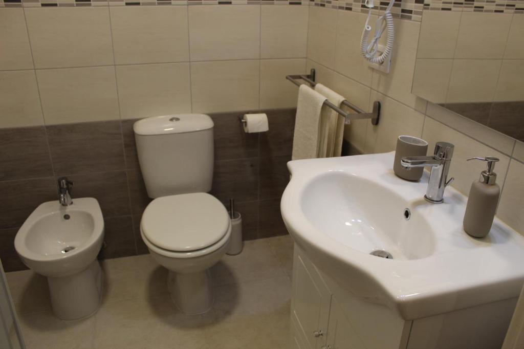 Koupelna v ubytování U Baruni B&B