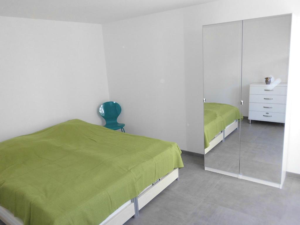 Postel nebo postele na pokoji v ubytování Haus Lichtblick