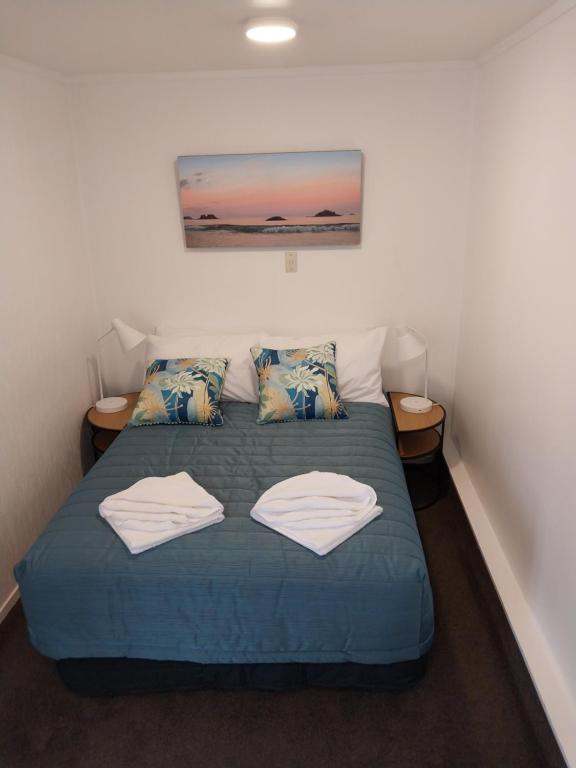 Postel nebo postele na pokoji v ubytování Bayview Motel