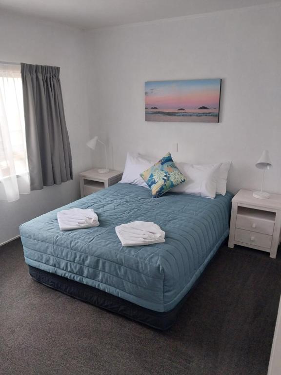 Postel nebo postele na pokoji v ubytování Bayview Motel