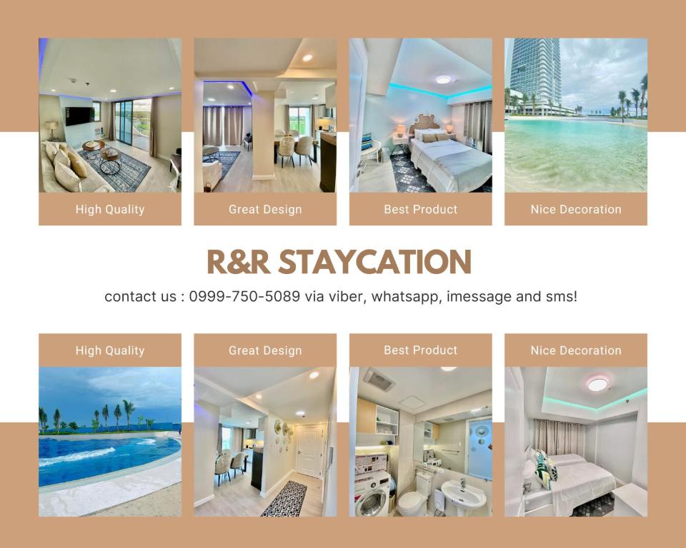 a collage of photos of a resort at 2BR Bali IG Worthy Unit at Azure North San Fernando Pampanga in San Fernando