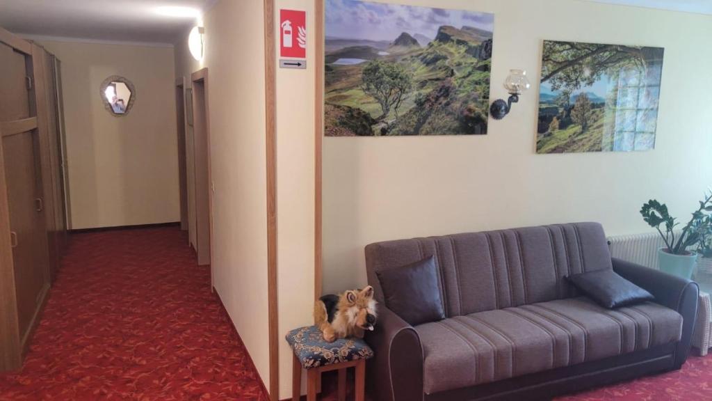 Posezení v ubytování Gästehaus Raab
