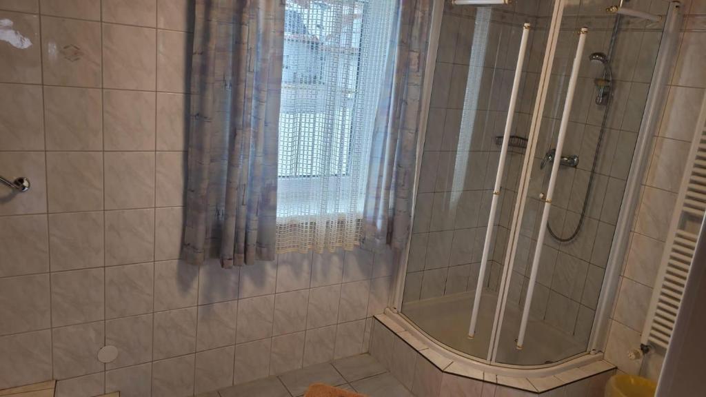Koupelna v ubytování Gästehaus Raab