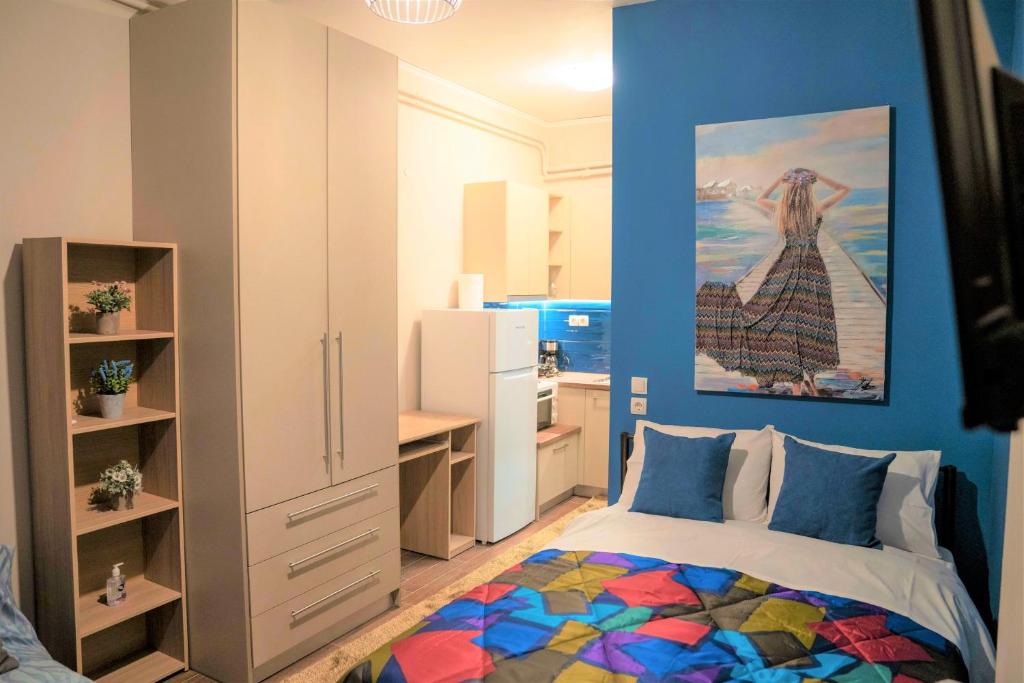 Postel nebo postele na pokoji v ubytování New Cozy Home at the Center