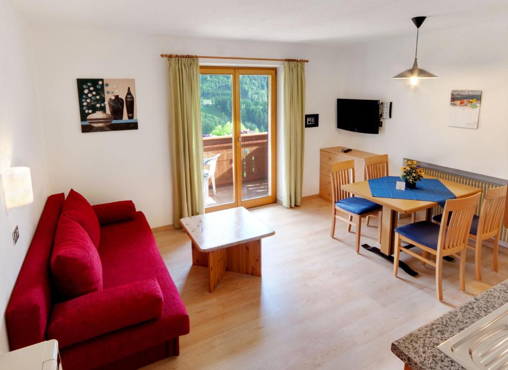 TV a/nebo společenská místnost v ubytování Residence Töglhof