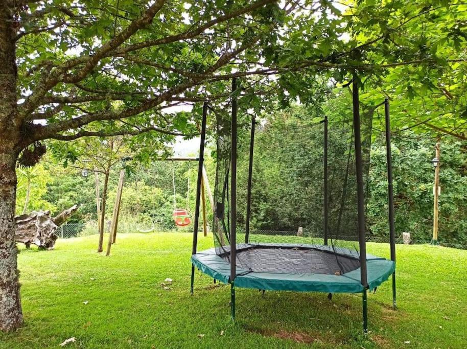 Vonkajšia záhrada v ubytovaní A Viña de Lina. Turismo rural con piscina y finca.