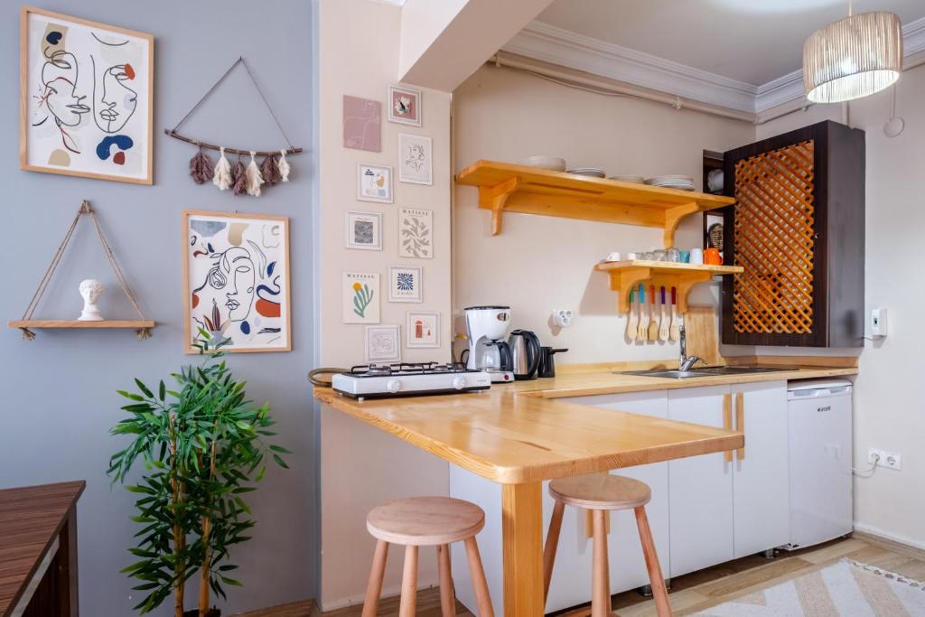 Colorful Modern Flat with City View 5-Min Walk to Istiklal Avenue in Beyoglu