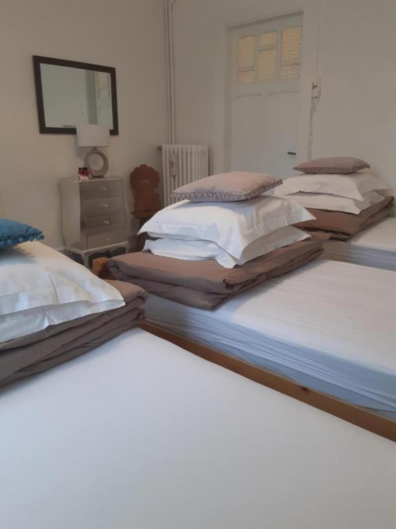 Posteľ alebo postele v izbe v ubytovaní La maison horlogère , spas et bain nordique