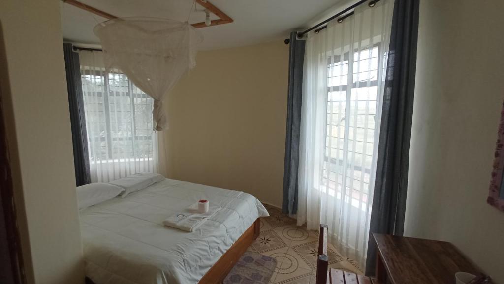 Postel nebo postele na pokoji v ubytování Lago Resort - Best Views in Kisumu