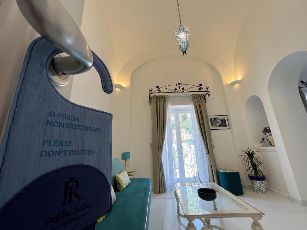 Posezení v ubytování Milky Suites Positano