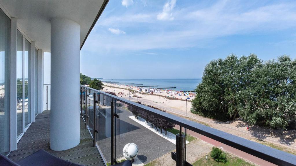 Balkón nebo terasa v ubytování Ultra Marine by Zdrojowa