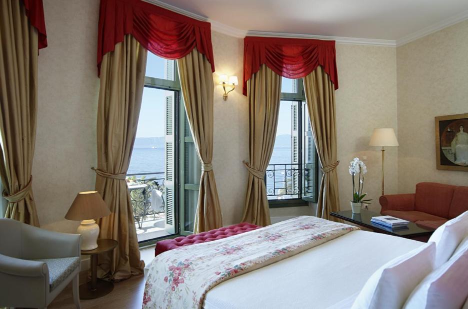 Postel nebo postele na pokoji v ubytování Thermae Sylla Spa & Wellness Hotel