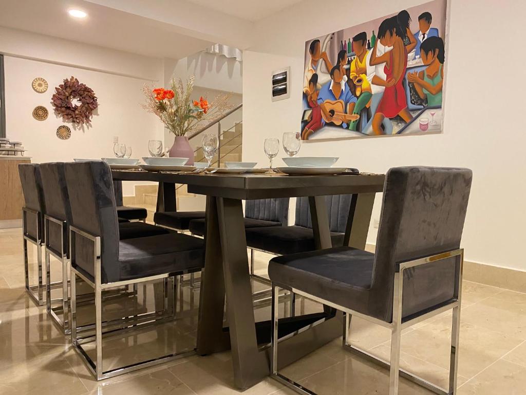 Posezení v ubytování Beachfront penthouse - Amar'e Aparthotel & Spa