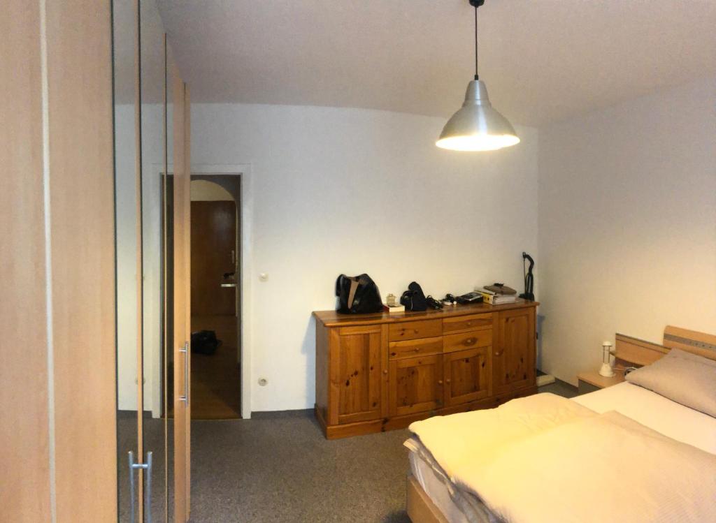 Postel nebo postele na pokoji v ubytování Haus Nacke