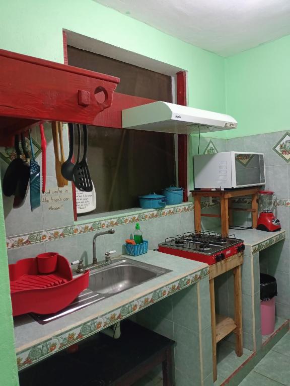 Kuchyň nebo kuchyňský kout v ubytování Casa Bonzay