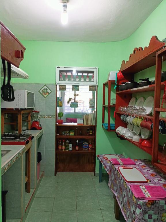 Kuchyň nebo kuchyňský kout v ubytování Casa Bonzay