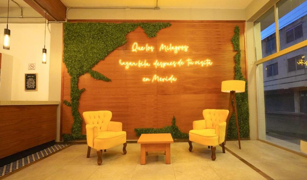 Posezení v ubytování HIT Merida Hotel Boutique