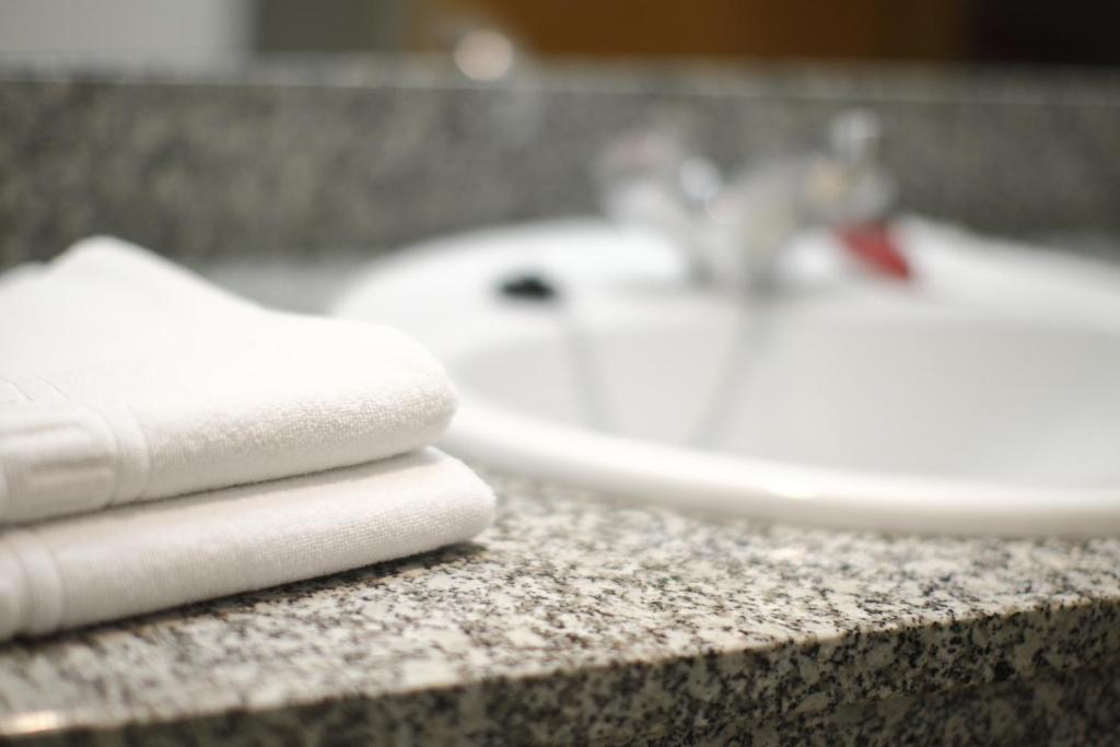 Koupelna v ubytování Hotel Rialta