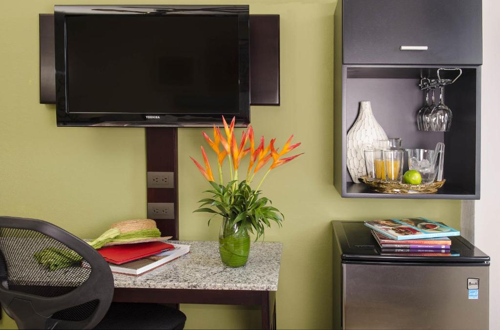 TV a/nebo společenská místnost v ubytování La Sabana Hotel Suites Apartments