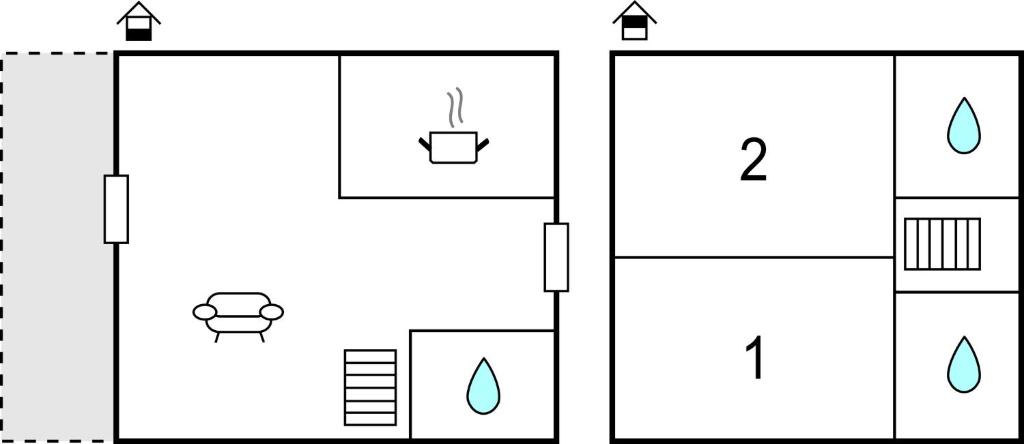 a schematic diagram of a laboratory with two different diagrams at Lovely Home In Dalaas With Kitchen in Dalaas